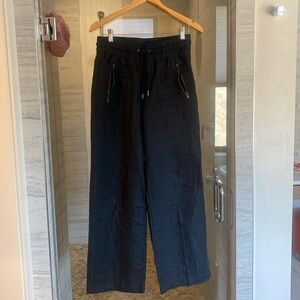 Athleta black Cabo linen pants great condition